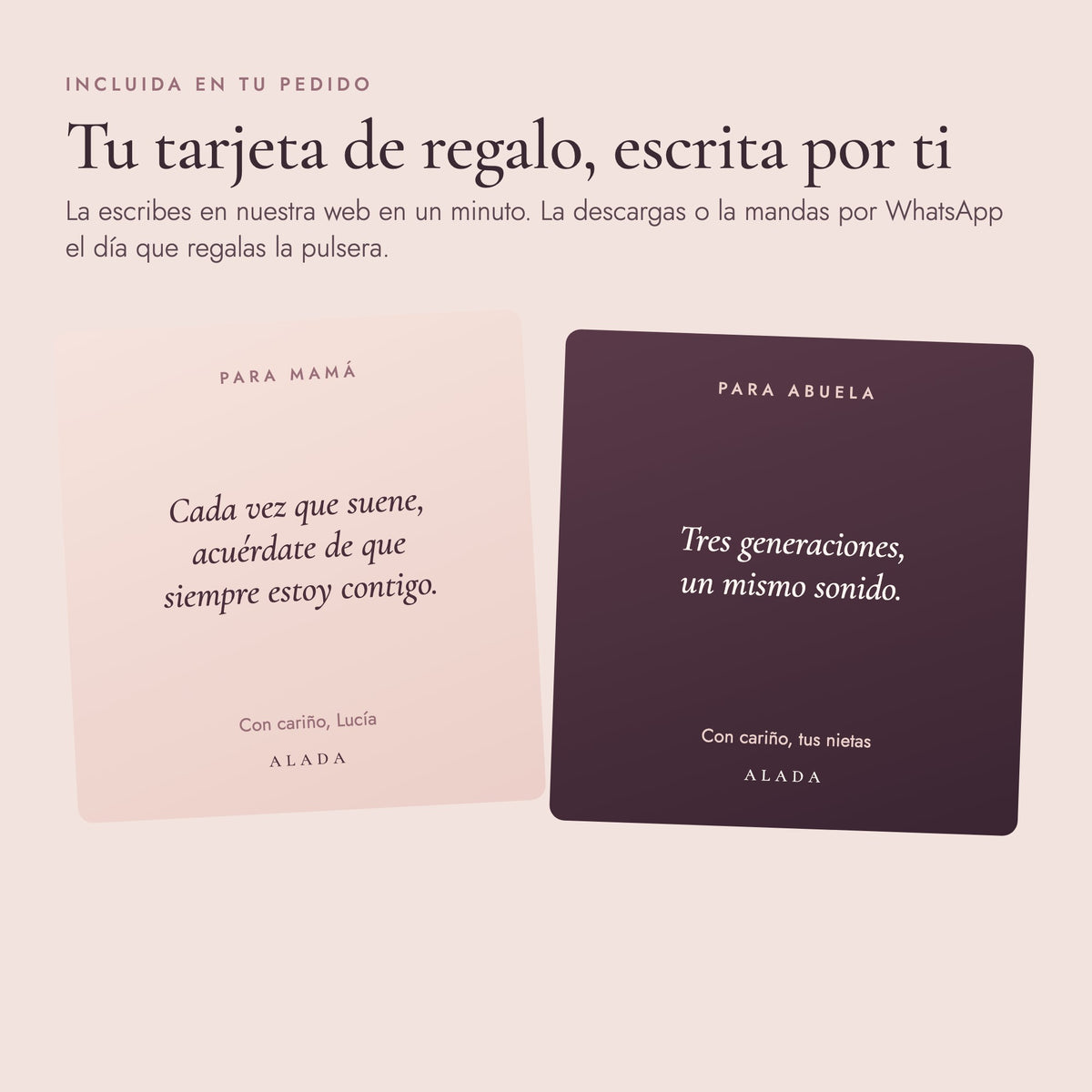 Tarjeta de regalo digital personalizada incluida